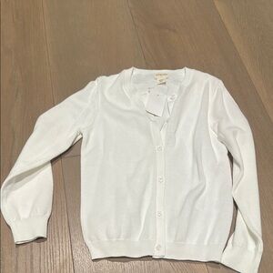 Brand new with tags white crew cut (factory) cardigan